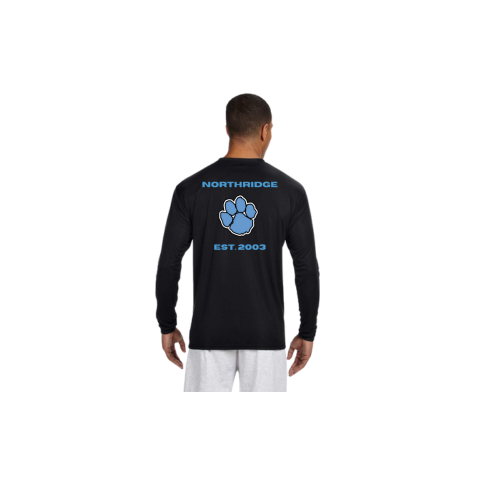 100% Polyester Long Sleeve Est. 2003 with Paw