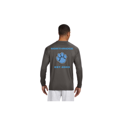 100% Polyester Long Sleeve Est. 2003 with Paw
