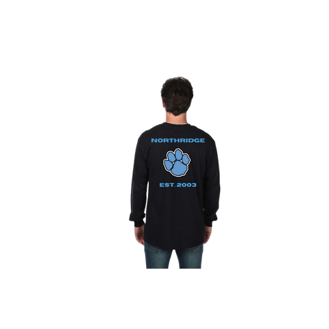 Cotton Long Sleeve Shirt Est. 2003 with Paw