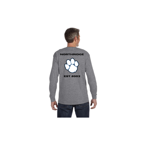 Cotton Long Sleeve Shirt Est. 2003 with Paw