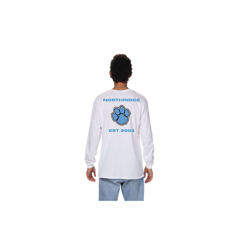 Cotton Long Sleeve Shirt Est. 2003 with Paw