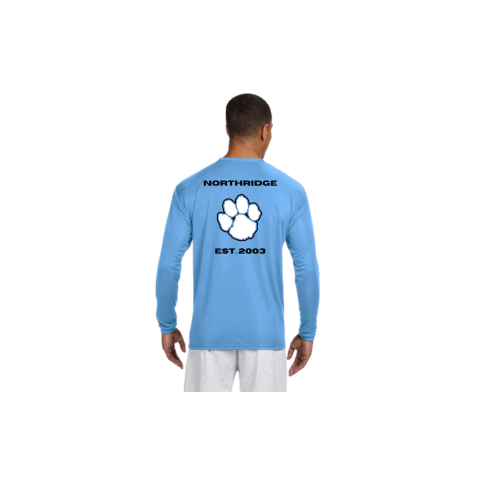 100% Polyester Long Sleeve Est. 2003 with Paw