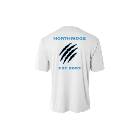 100% Polyester T shirt Est. 2003 with Claw Mark